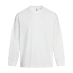 Unisex Long Sleeve Oversized Basic Shirt with Round Neck Fashion Glam