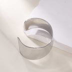 Women's Open Bangle with Elegant Wave Design Fashion Glam