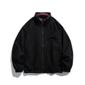 Unisex Boxy transitional jacket made of technical cotton blend with stand-up collar, front zipper, and concealed chest flap Fashion Glam