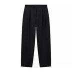 Women's Two-Piece Set with Tailored Short Mandarin Jacket and High-Waisted Pleated Trousers Fashion Glam