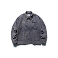Men's Boxy Worker Jacket made of washed canvas with cord collar and zipper Fashion Glam