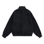 Unisex Oversize-Halfzip-Sweatshirt with Stand-up Collar and Flap Pockets Fashion Glam