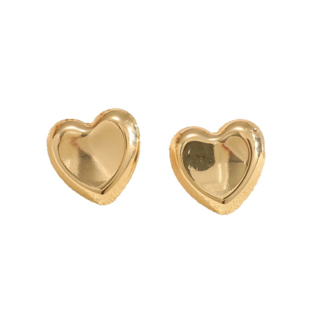 Women's Open Bangle with Elegant Heart Shape Fashion Glam