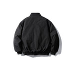Unisex short boxy isolation jacket with diagonal flap pocket detail and elastic hem Fashion Glam