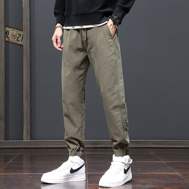 Men's Relaxed-Fit Jogger Pants with Elastic Waistband, Drawstring, and Cuffs Fashion Glam