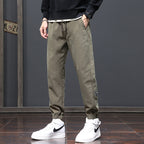 Men's Relaxed-Fit Jogger Pants with Elastic Waistband, Drawstring, and Cuffs Fashion Glam