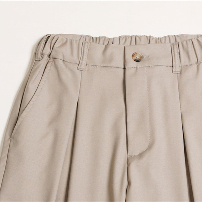 Women's Palazzo Pants with High Waist, Pleats and Elastic Waistband Fashion Glam