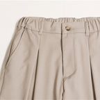 Women's Palazzo Pants with High Waist, Pleats and Elastic Waistband Fashion Glam