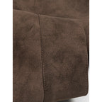 Men's short jacket made of suede imitation with metal toggle fasteners Fashion Glam