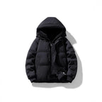 Men's padded hooded jacket with teddy lining and contrasting softshell sleeves Fashion Glam