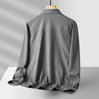 Men's Lightweight Utility Overshirt made of Cotton Blend with Chest Pockets and Relaxed Fit Fashion Glam