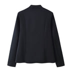 Ladies Elegant Short Jacket in Mandarin Style with Decorative Knot Closures Fashion Glam