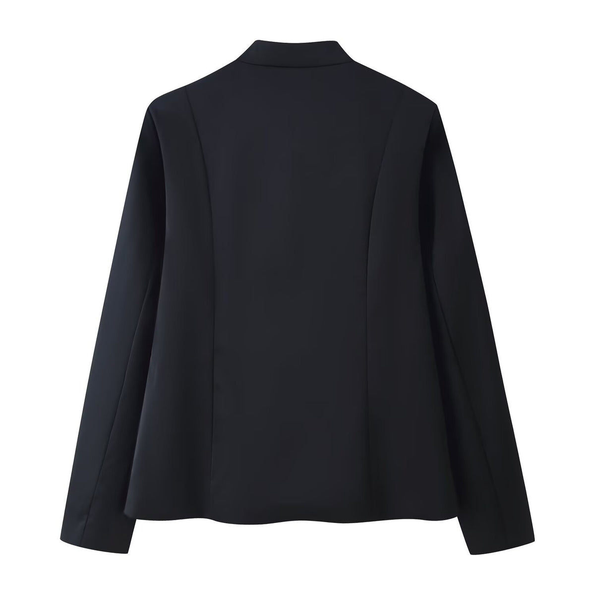Ladies Elegant Short Jacket in Mandarin Style with Decorative Knot Closures Fashion Glam
