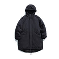 Unisex Quilted Long Parka in Boxy Cut with Hood and Drawstring Hem Fashion Glam