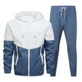 Men's Two-Piece Tracksuit Set with Hoodie and Elastic Jogging Pants Fashion Glam