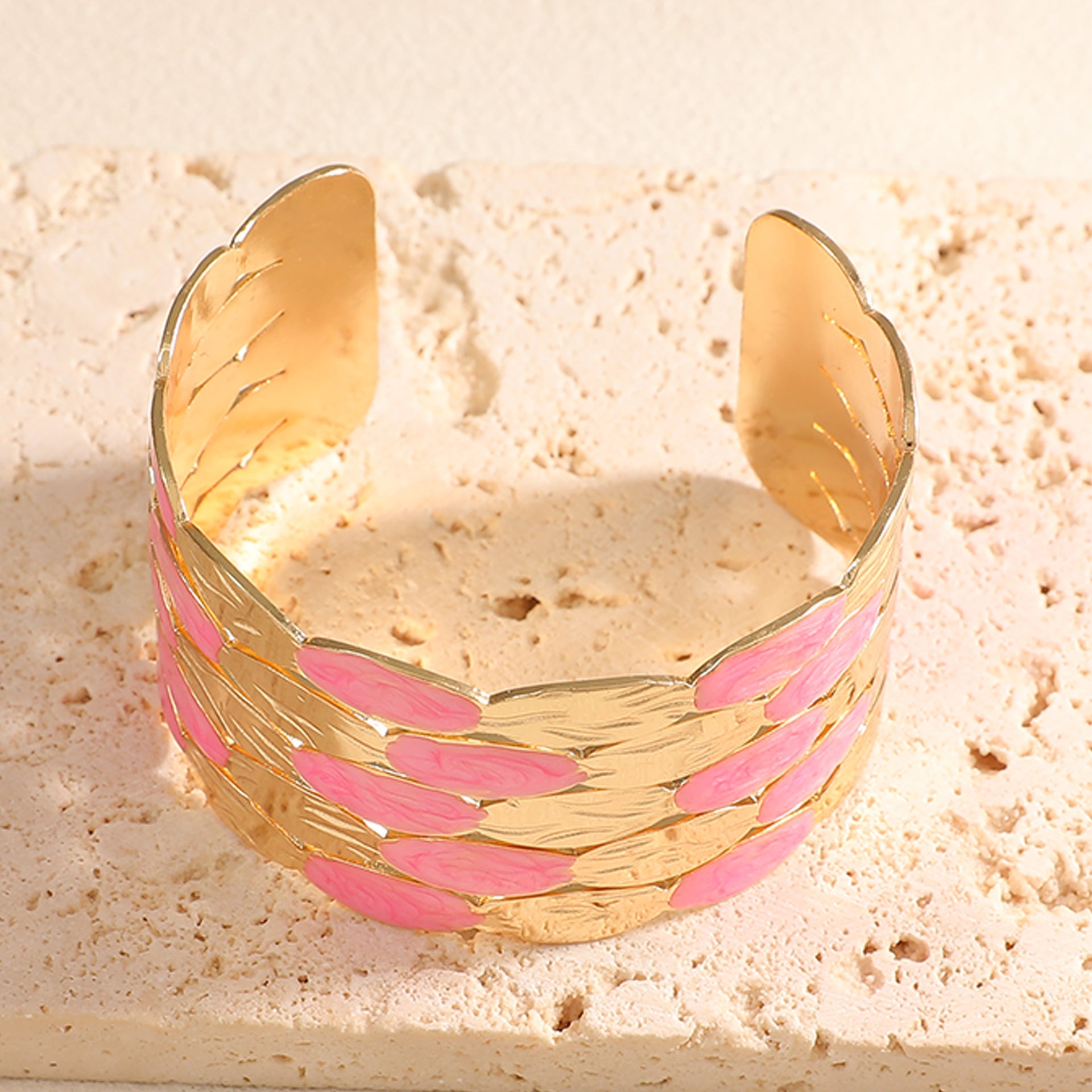 Ladies bracelet with intricate floral design Fashion Glam