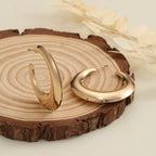 Women's Hanging Earrings in Modern Crescent Design Fashion Glam