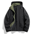 Men's minimalist weatherproof parka with contrast lining and utility details Fashion Glam