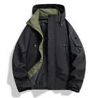 Men's minimalist weatherproof parka with contrast lining and utility details Fashion Glam