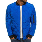 Men's padded jacket with high collar and practical zip pockets Fashion Glam