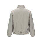 Men's short technical jacket with high stand-up collar, waist belt and elastic cuffs Fashion Glam