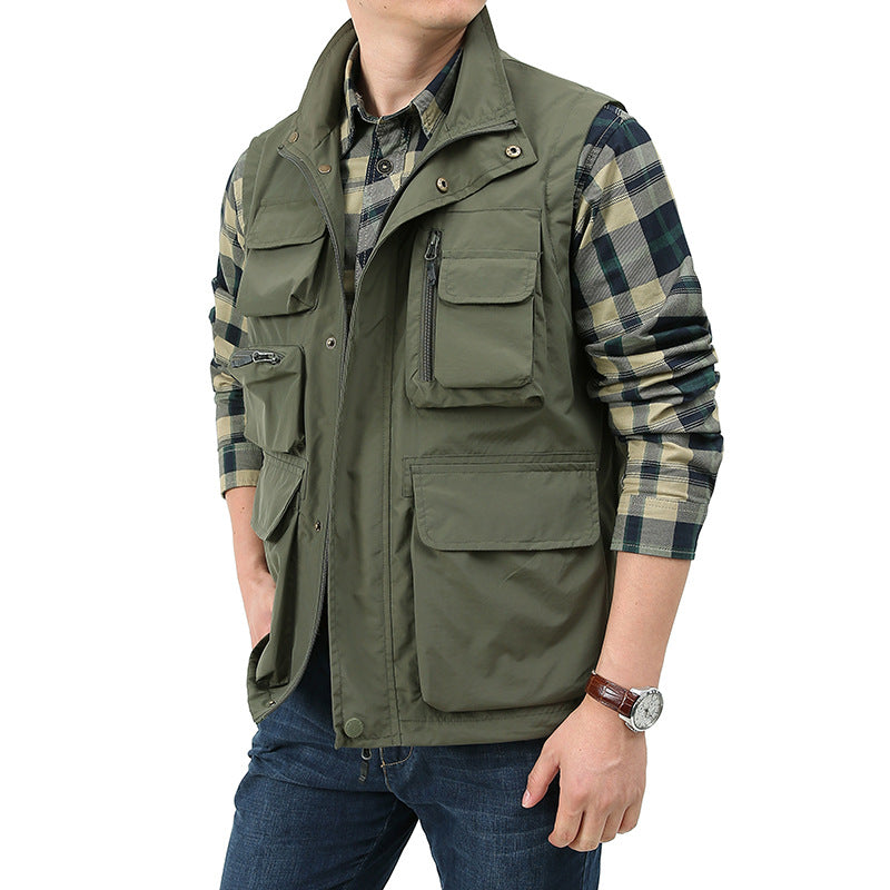 Men's Angler and Photography Vest with Versatile Pockets and Practical Closure Fashion Glam
