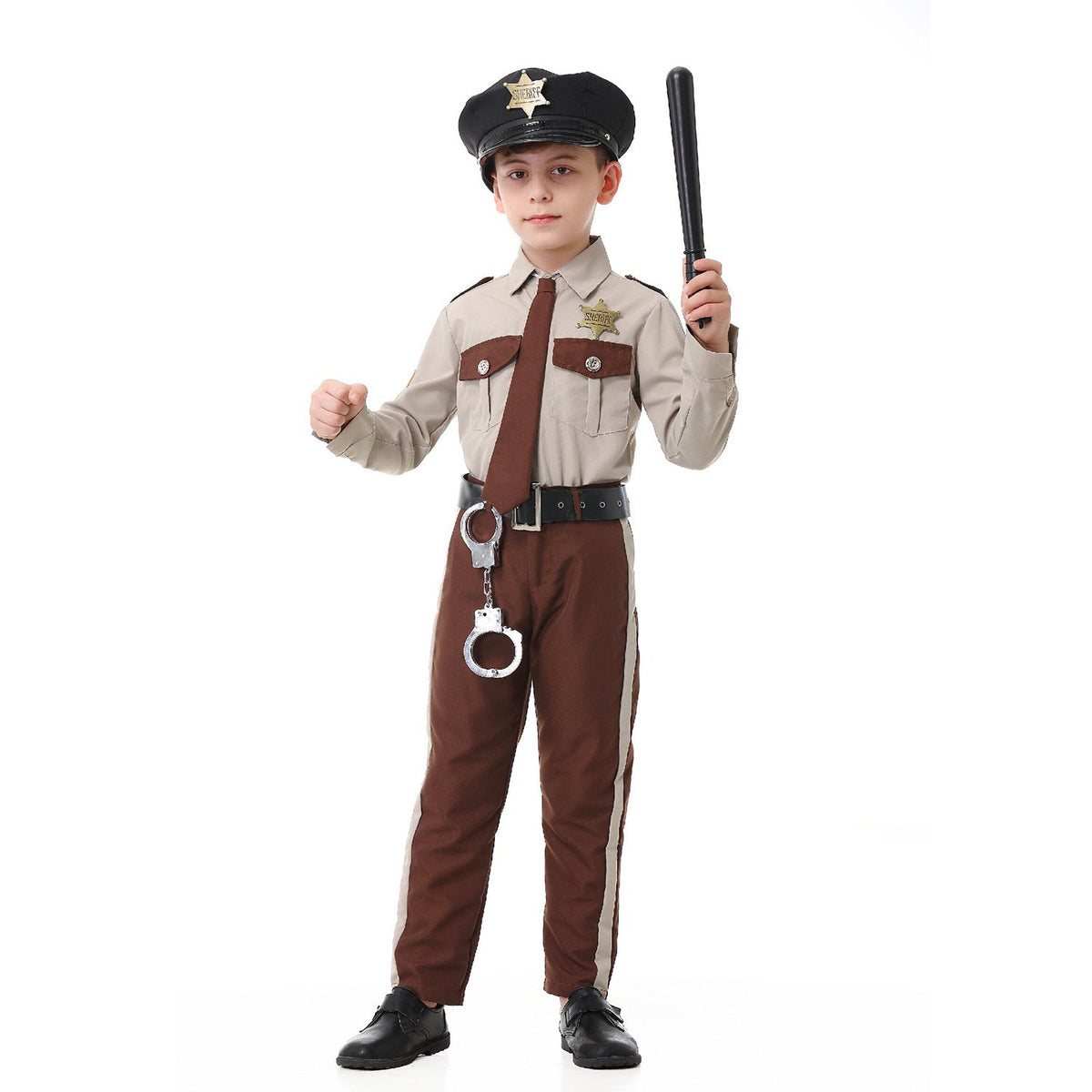 Boys Police Costume with Accessories Fashion Glam