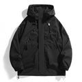 Women's waterproof outdoor jacket with adjustable hood and breathable inserts Fashion Glam