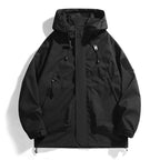 Women's waterproof outdoor jacket with adjustable hood and breathable inserts Fashion Glam