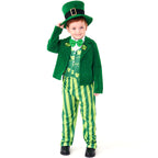 Men's costume as Irish Leprechaun with hat and detailed accents Fashion Glam