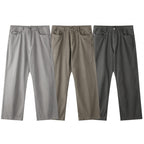 Men's wide straight-cut denim jeans with a high waist and five-pocket design Fashion Glam