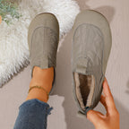 Women's Padded Quilted Slip-On Leisure Shoes with Non-Slip Profiling Sole Fashion Glam