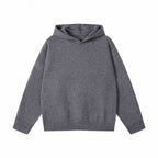 Unisex Oversized Fine Knit Hoodie with Raglan Sleeves and Ribbed Hem Fashion Glam