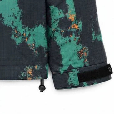 Men's Technical Camouflage Outdoor Jacket with Hood, Ripstop and Multifunctional Pockets Fashion Glam