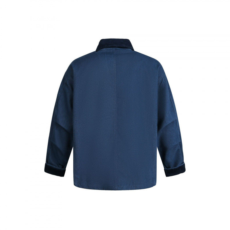 Men's utility jacket with toggle fastenings, cord collar, and multiple pockets Fashion Glam