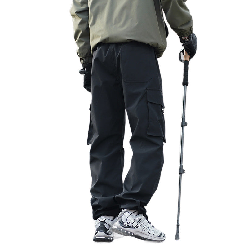 Men's Technical Outdoor Cargo Pants with Water-Repellent Stretch and Reinforced Knees Fashion Glam