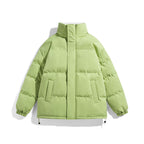 Unisex Boxy Puffer Jacket with high stand-up collar, concealed zipper and adjustable drawstring hem Fashion Glam