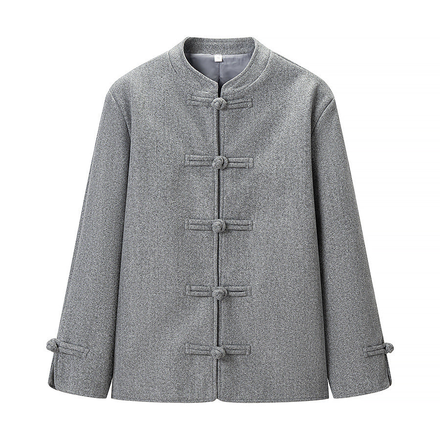 Women's Wool Duffle Coat with Toggle Closures and Oversized Silhouette Fashion Glam