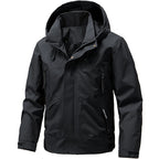 Men's Breathable Softshell Outdoor Jacket with Windproof Membrane, Adjustable Hood and Zipper Pockets Fashion Glam