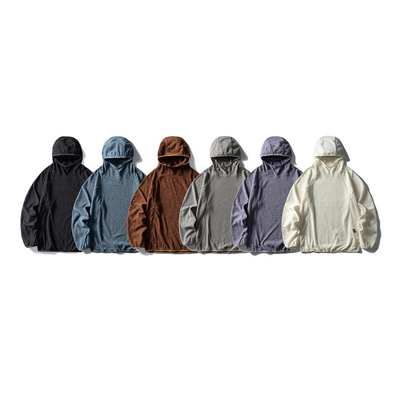 Unisex Oversize Teddy-Fleece Hoodie with hood, elastic hem and raglan sleeves Fashion Glam