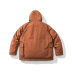 Unisex Boxy Thermo Parka with hood, two-way snap button placket and adjustable sleeve cuffs Fashion Glam