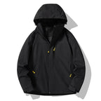 Men's minimalist technical hooded softshell jacket with matte finish and concealed zippers Fashion Glam