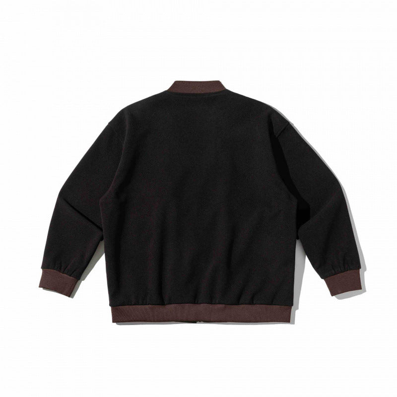 Unisex Oversize-Utilitarian Bomber Jacket with Flap Pockets, Vertical Zippers, and Ribbed Finishes Fashion Glam
