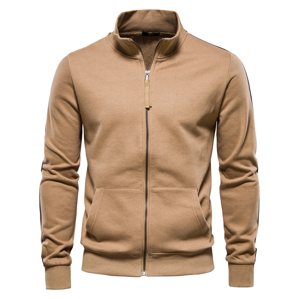 Men's sweatshirt jacket with high collar and full zip Fashion Glam