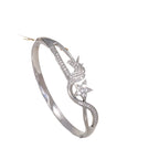 Women's bangle with elegant infinity pattern and sparkling zirconia Fashion Glam