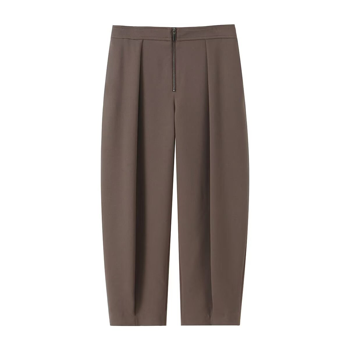 Women's Two-Piece Suit Set with Tailored Double-Breasted Blazer and High-Waisted Pleated Trousers Fashion Glam