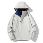 Men's minimalist technical hooded softshell jacket with matte finish and concealed zippers Fashion Glam