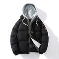 Men's Padded Layering Winter Jacket with Integrated Hooded Sweat Layer Fashion Glam