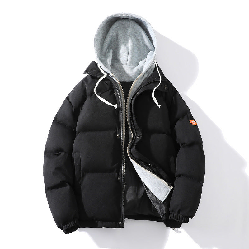 Men's Padded Layering Winter Jacket with Integrated Hooded Sweat Layer Fashion Glam