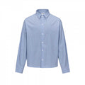 Unisex Boxy Cut Overshirt in fine Vichy check with shirt collar Fashion Glam